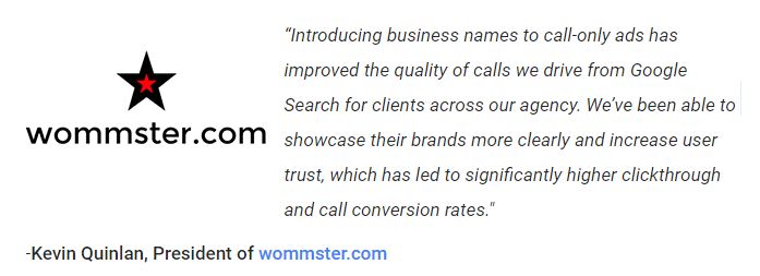 Google click-to-call updates